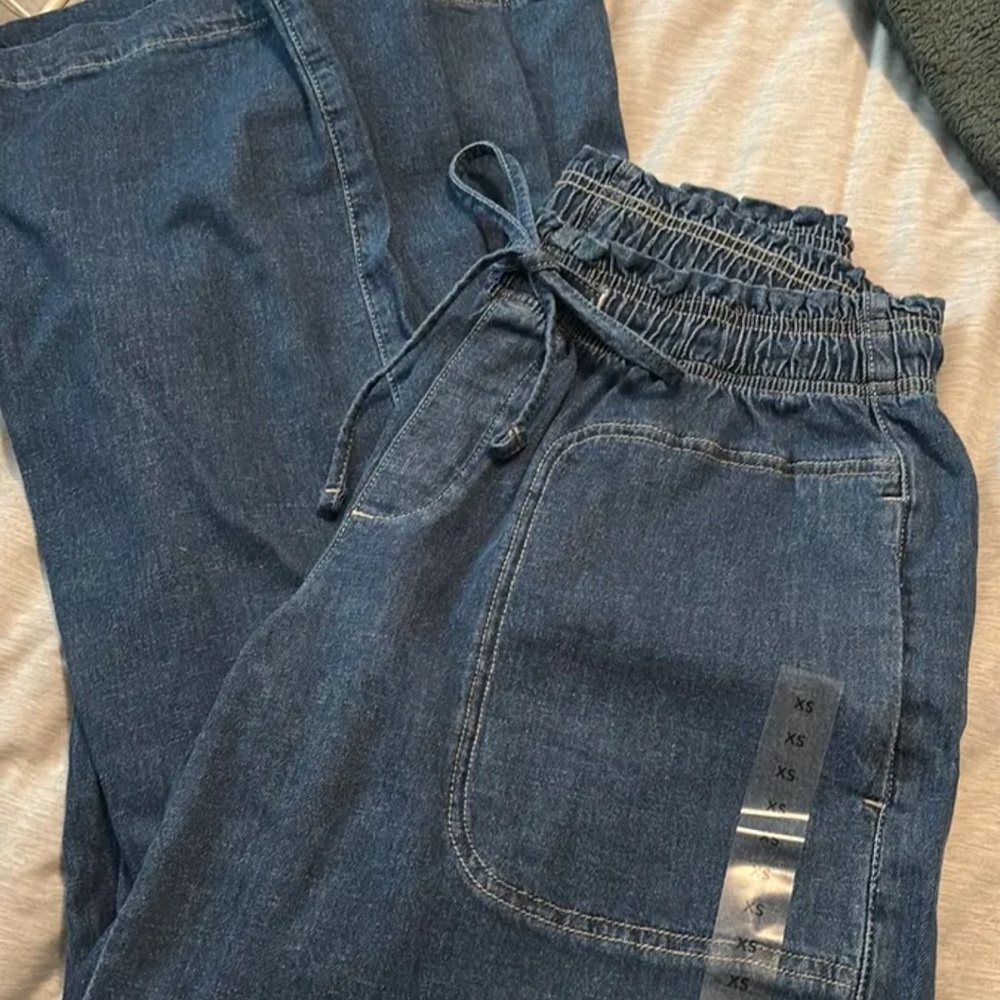 American Eagle Outfitters linen denim pant